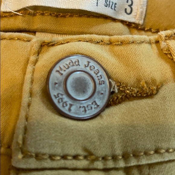 Mudd skinny fit size 3 FLX stretch color mustard - Picture 6 of 12